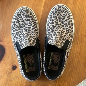 Vans Animal Print Slip-On Sneakers